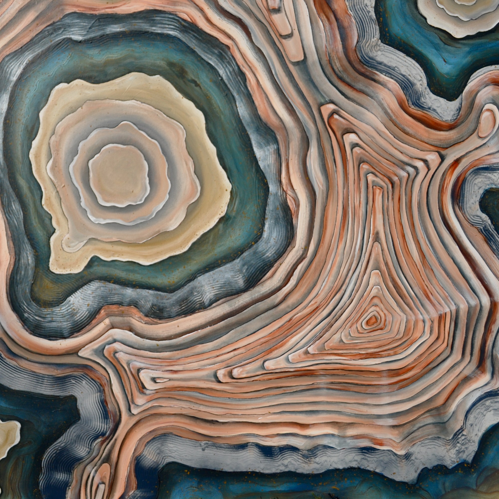 Oil and Marker on Canvas